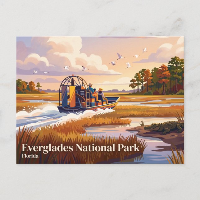 Postal Parque Nacional Everglades Florida (Anverso)