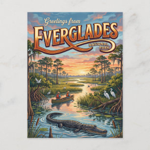 Postal Parque Nacional Everglades Florida