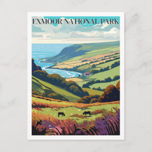 Postal Parque Nacional Exmoor, Inglaterra 