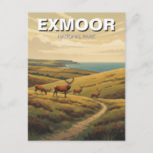 Postal Parque Nacional Exmoor Viajes