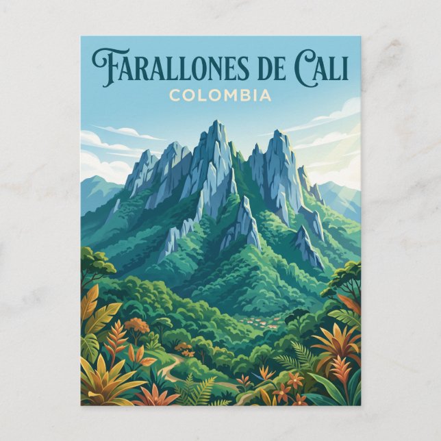 Postal Parque Nacional Farallones de Cali Colombia (Anverso)