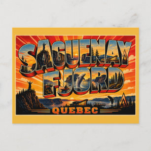 Postal Parque Nacional Fjord Saguenay Valle Glacial de Qu