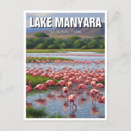 Postal Parque nacional Flamingos del Lago Manyara de Tanz