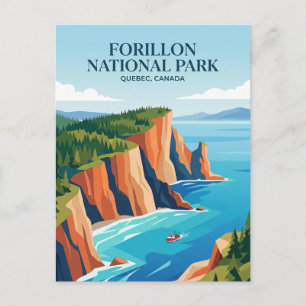 Postal Parque Nacional Forillon Canadá
