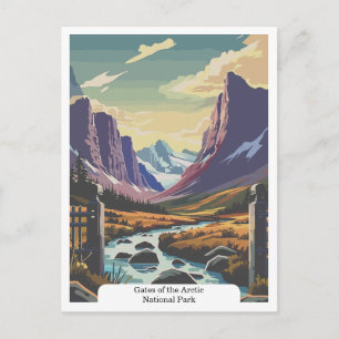 Postal Parque Nacional Gates of the Arctic, Alaska EE. UU