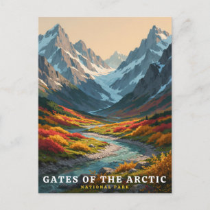 Postal Parque Nacional Gates of the Arctic Valle Alpino