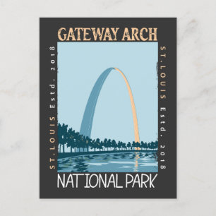 Postal Parque Nacional Gateway Arch Deteriorado