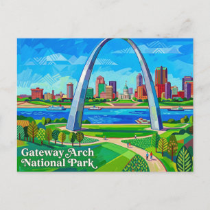 Postal Parque Nacional Gateway Arch EE. UU.