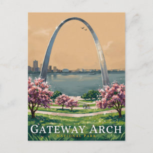 Postal Parque Nacional Gateway Arch Escénico