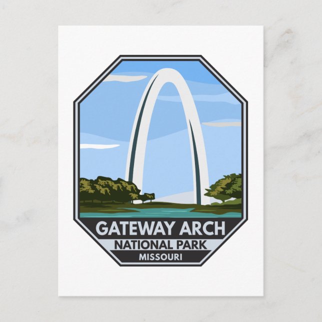 Postal Parque Nacional Gateway Arch Missouri (Anverso)