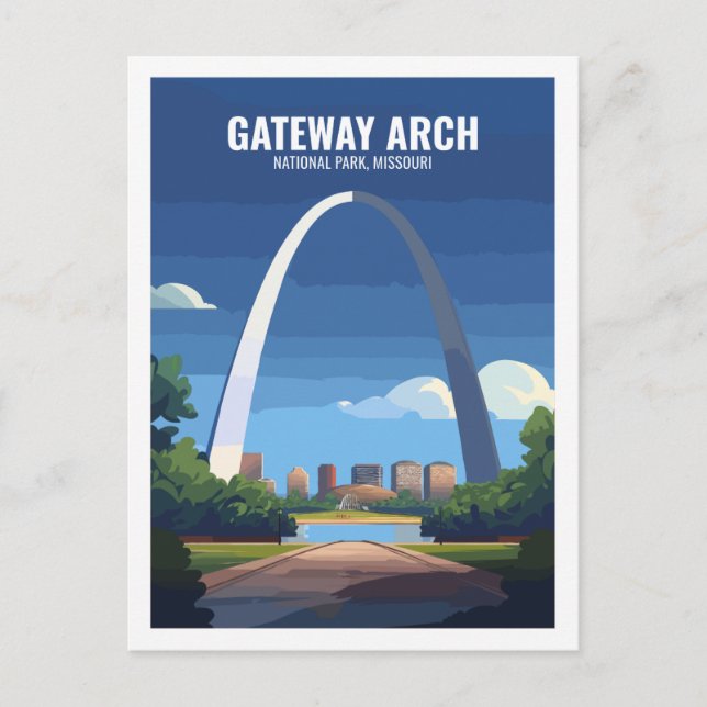 Postal Parque nacional Gateway Arch Missouri USA (Anverso)