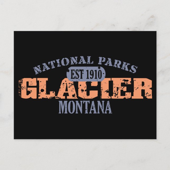 Postal Parque nacional Glaciar (Anverso)