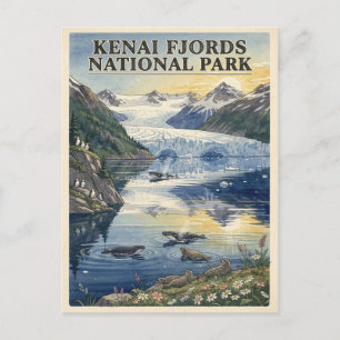 Postal Parque Nacional Glaciar Kenai Fjords