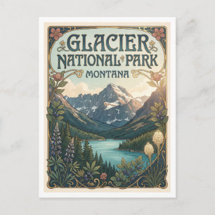 Postal Parque Nacional Glaciar Montana