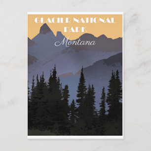 Postal Parque Nacional Glaciar, Montana,