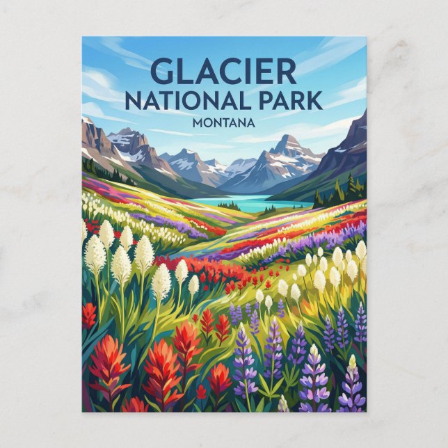 Postal Parque Nacional Glaciar Montana (Anverso)