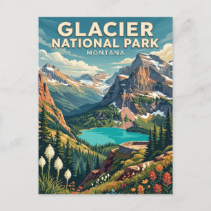 Postal Parque Nacional Glaciar Montana