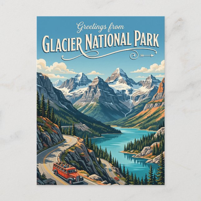 Postal Parque Nacional Glaciar Montana (Anverso)