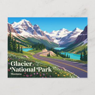 Postal Parque Nacional Glaciar Montana