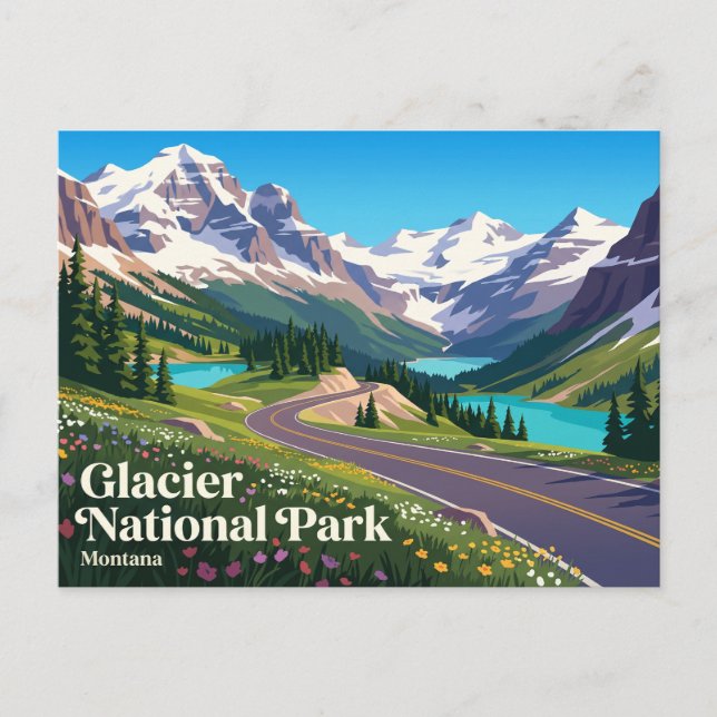 Postal Parque Nacional Glaciar Montana (Anverso)