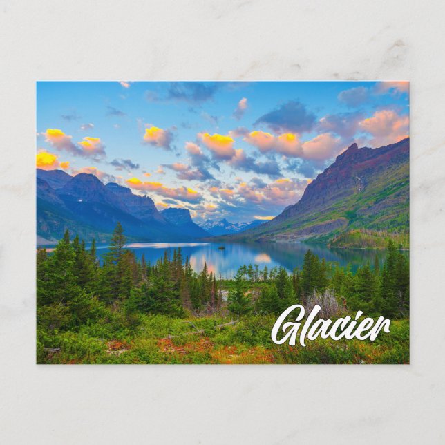 Postal Parque Nacional Glaciar, Montana (Anverso)