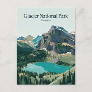 Postal Parque Nacional Glaciar Montana