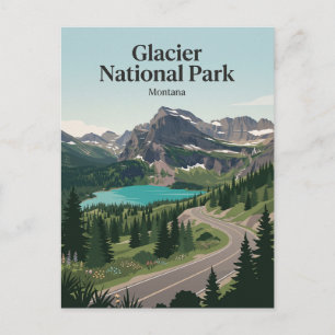 Postal Parque Nacional Glaciar Montana