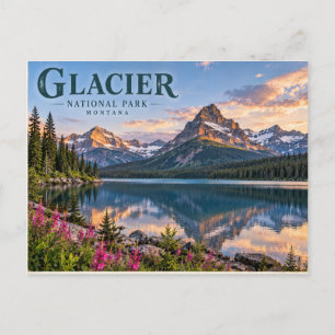 Postal Parque Nacional Glaciar Montana