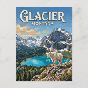 Postal Parque Nacional Glaciar Whitefish Montana