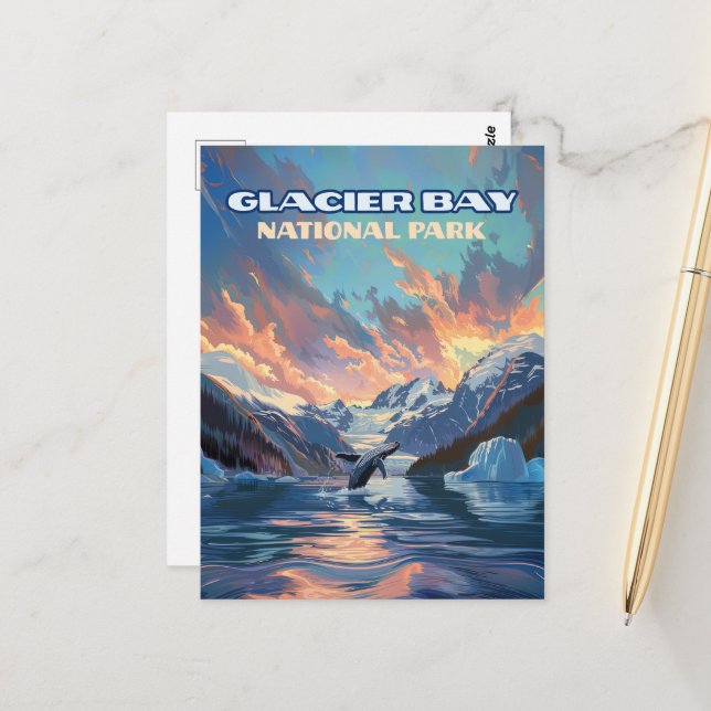 Postal Parque nacional Glacier Bay Alaska (Anverso/Reverso In Situ)