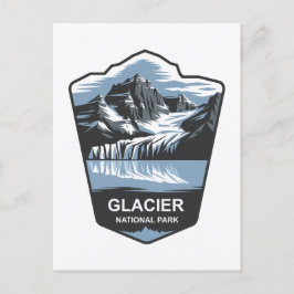 Postal Parque nacional Glacier Emblem