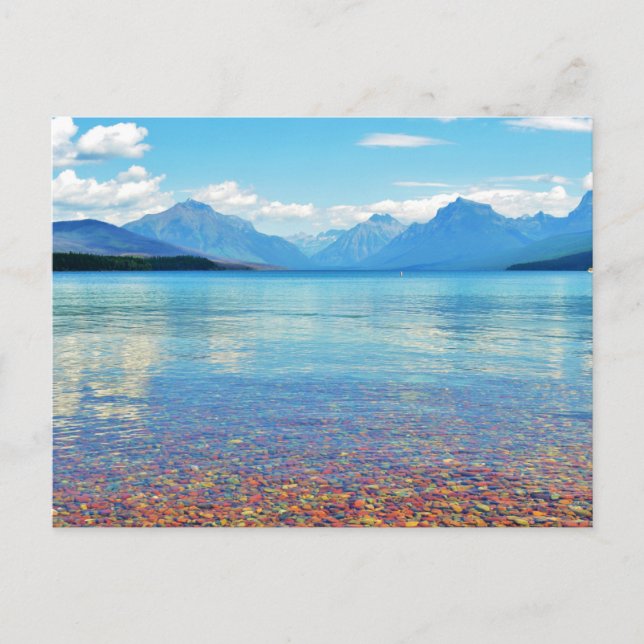 Postal Parque nacional Glacier Lake McDonald, Mt (Anverso)