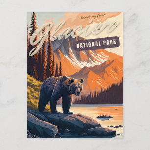 Postal Parque nacional Glacier, Montana