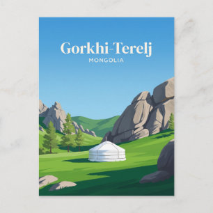 Postal Parque Nacional Gorkhi-Terelj Mongolia