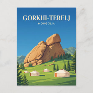 Postal Parque Nacional Gorkhi-Terelj Mongolia