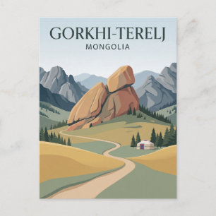 Postal Parque Nacional Gorkhi-Terelj Mongolia