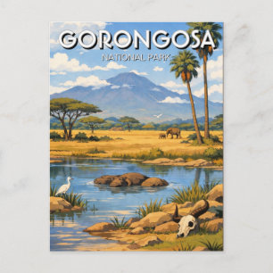 Postal Parque Nacional Gorongosa Mozambique Viajes