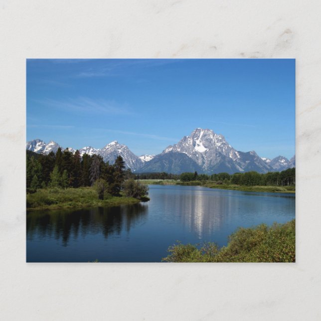 Postal Parque nacional Gran Teton del río de las serpient (Anverso)
