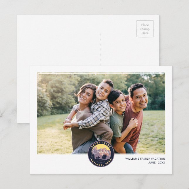 Postal Parque Nacional Grand Teton (Anverso / Reverso)