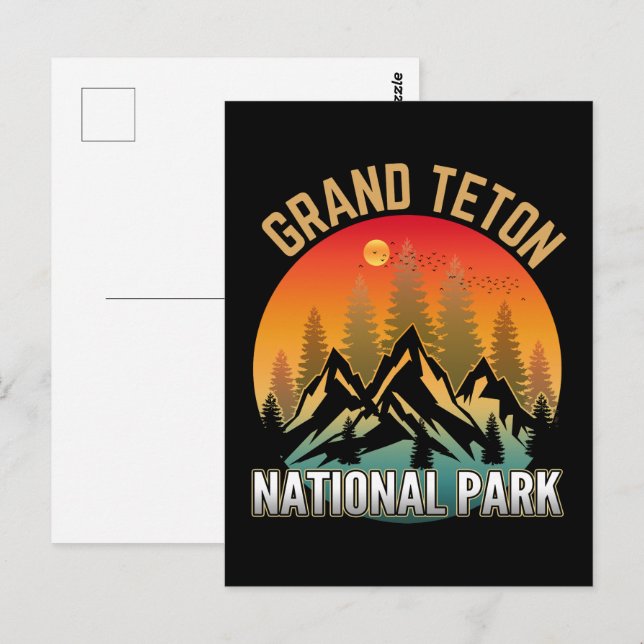 Postal Parque Nacional Grand Teton (Anverso / Reverso)