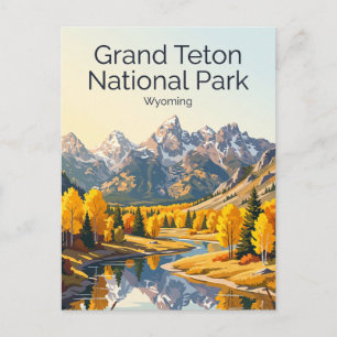 Postal Parque Nacional Grand Teton EE. UU.