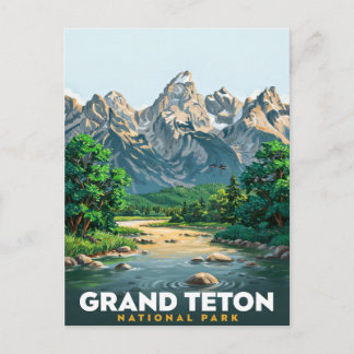 Postal Parque Nacional Grand Teton Viaje