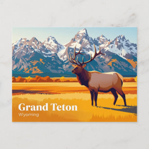 Postal Parque Nacional Grand Teton Wyoming