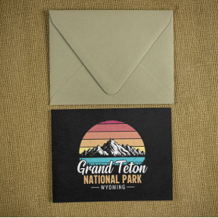 Postal Parque Nacional Grand Teton Wyoming EE. UU. vintag