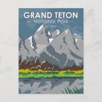 Parque Nacional Grand Teton Wyoming Vintage