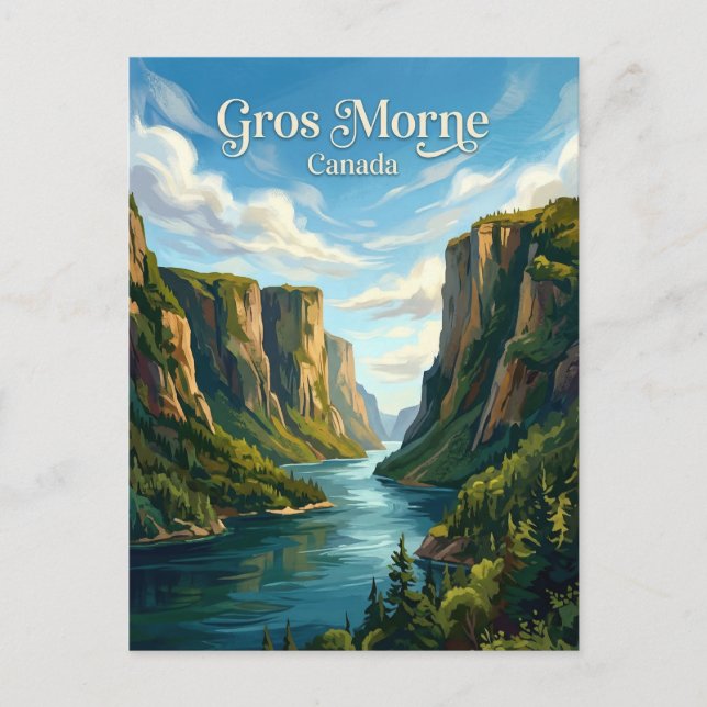 Postal Parque Nacional Gros Morne Canadá (Anverso)