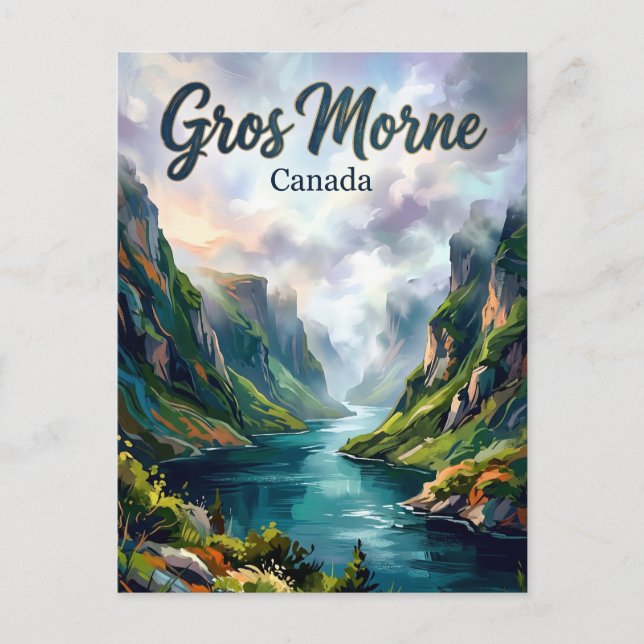 Postal Parque Nacional Gros Morne Canadá (Anverso)