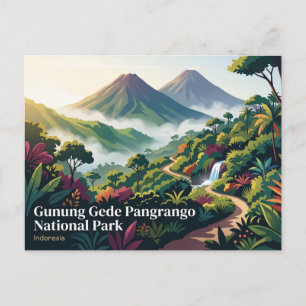 Postal Parque Nacional Gunung Gede Pangrango Indonesia