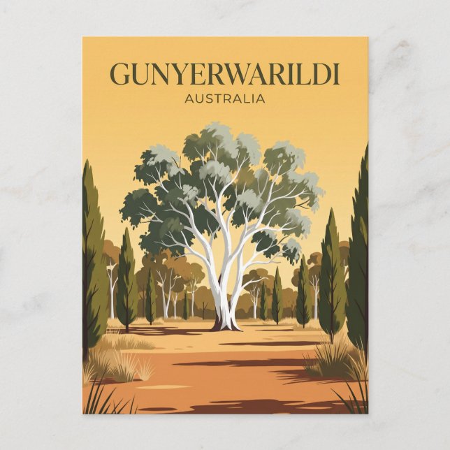 Postal Parque Nacional Gunyerwarildi Australia (Anverso)