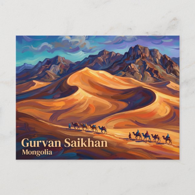 Postal Parque Nacional Gurvan Saikhan Mongolia (Anverso)